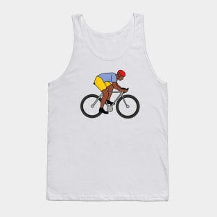 Cyclist Illustration Tank Top